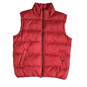 Universal Studios Mens Back‎ To The Future Marty McFly Red Puffer Vest S M Tall